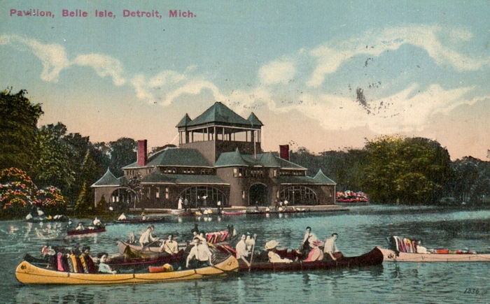 Belle Isle Skating Pavilion - Old Photo (newer photo)